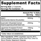 Magnesium Glycinate Supplement Facts label by oön Supplements.