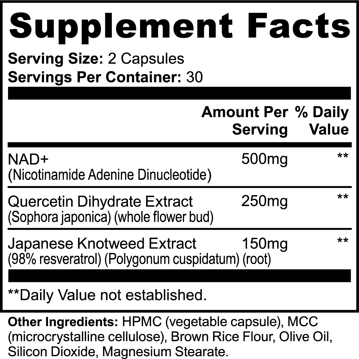 Magnesium Glycinate Supplement Facts label by oön Supplements.