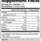 Chocolate plant protein powder Supplement Facts by oön Supplements